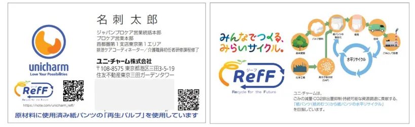 名刺イメージ(出所:ユニ・チャーム)