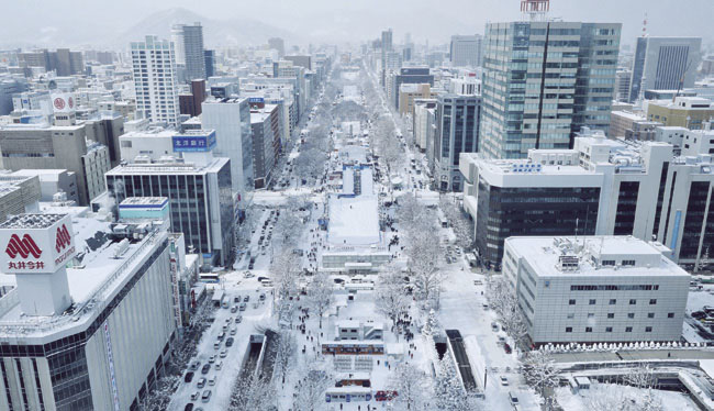 冬の札幌市の様子(写真:PIXTA)