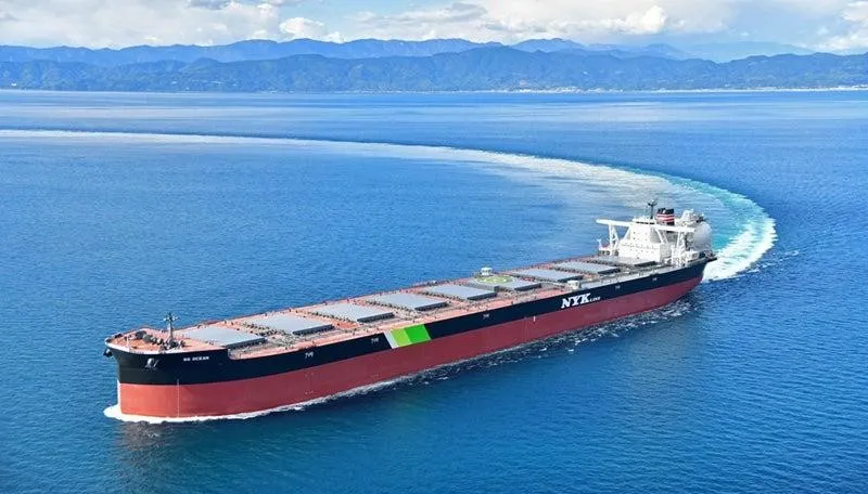 大型LNG燃料船「SG OCEAN」（出所：日本郵船）
