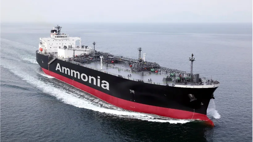 アンモニア燃料船のイメージ（出所：新エネルギー・産業技術総合開発機構）