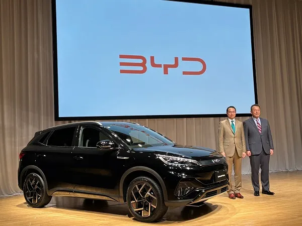 BYD Auto Japanの記者会見の様子。筆者撮影