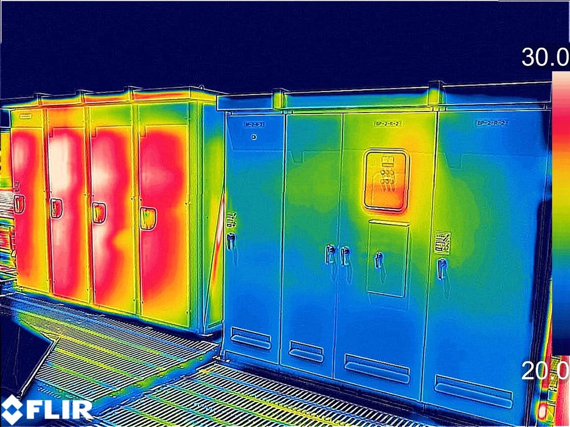 （左）従来の分電盤と（右）COOL分電盤との比較（出所：SPACECOOL）