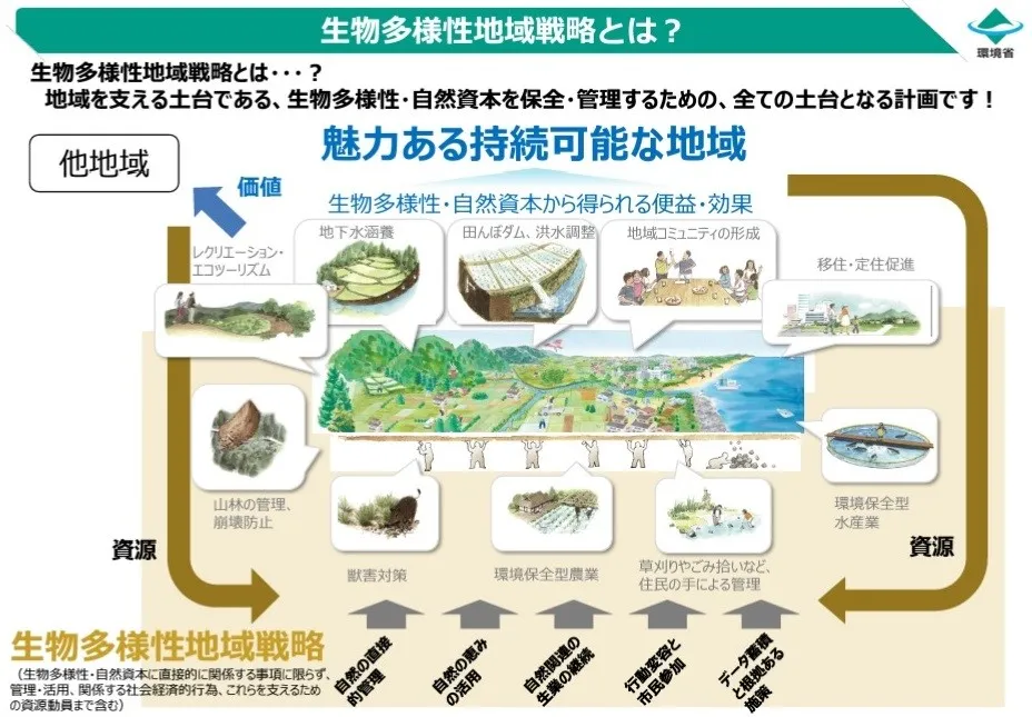 「生物多様性地域戦略の手引き」より抜粋（出所：環境省）