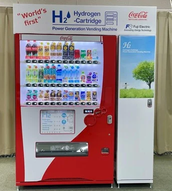 自動販売機実機（出所：コカ･コーラ ボトラーズジャパン）