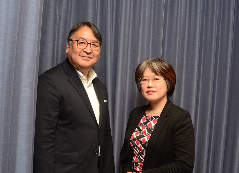 グリーンビルディングジャパン共同代表理事の木下泰氏(左)と柳瀬真紀氏(右)