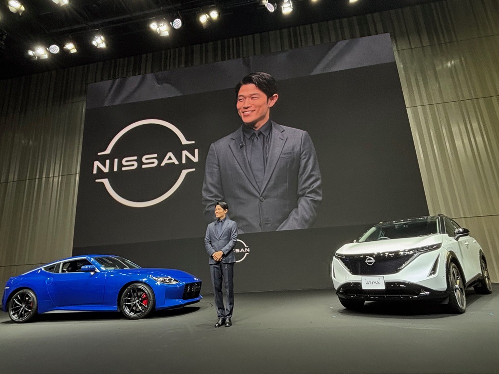 新たに日産のブランドアドバイザーに起用された、俳優の鈴木亮平氏（筆者撮影）