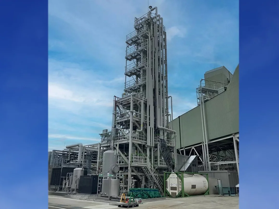 姫路のCO2回収パイロットプラント(出所:三菱重工業)