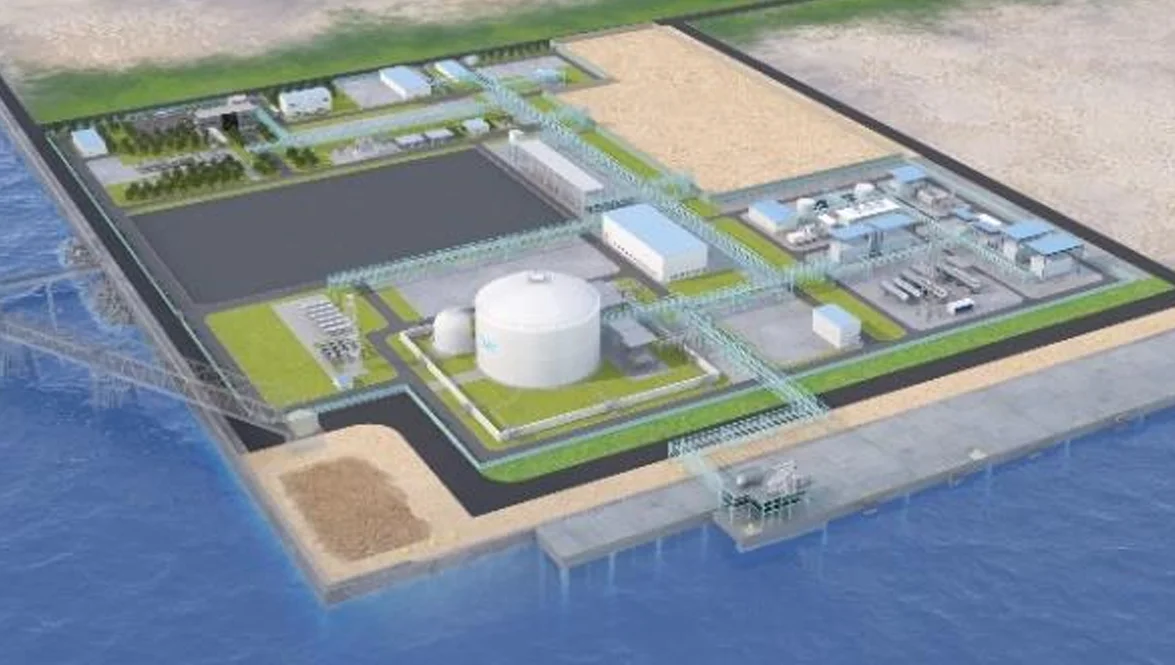 国内基地の完成イメージ（出所：日本水素エネルギー）