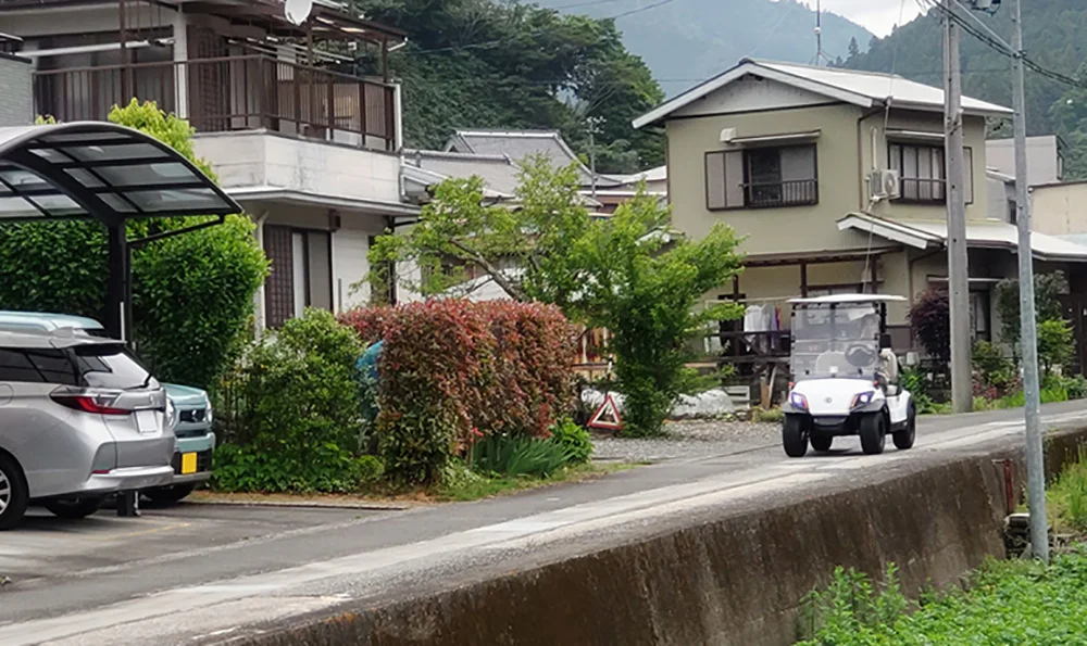 岐阜市内の中山間部での実証(出所:ヤマハ発動機)