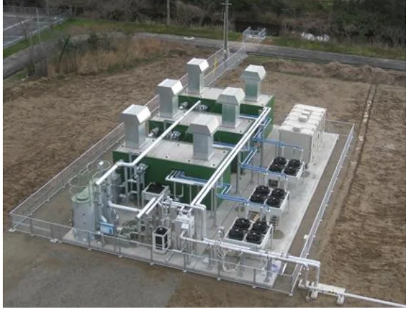 再エネ電力調達元の宍道湖東部消化ガス発電所(島根県松江市/出所:ヤマトエナジーマネジメント)
