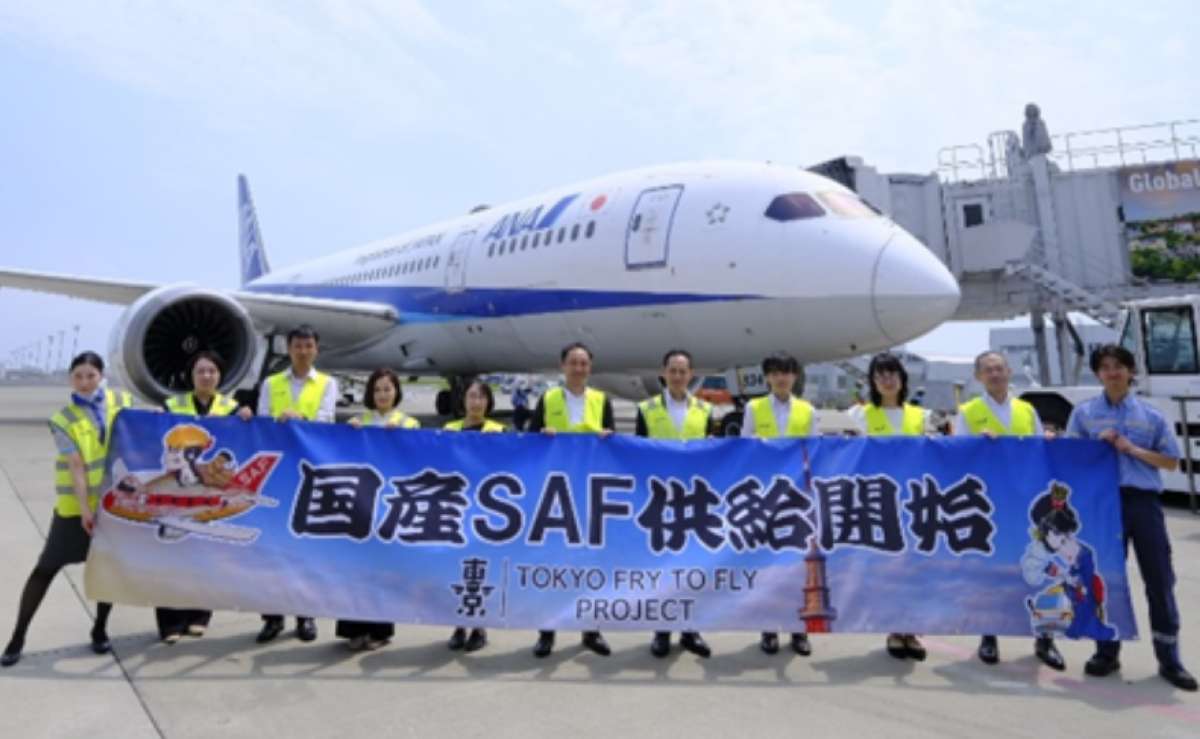 羽田空港で国産SAFの供給が始まった（出所：東京都、日揮ホールディングス）