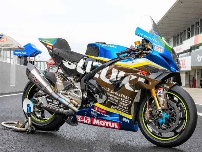 チームスズキCNチャレンジ用マシン「GSX-R1000R」(出所:日本製鉄)