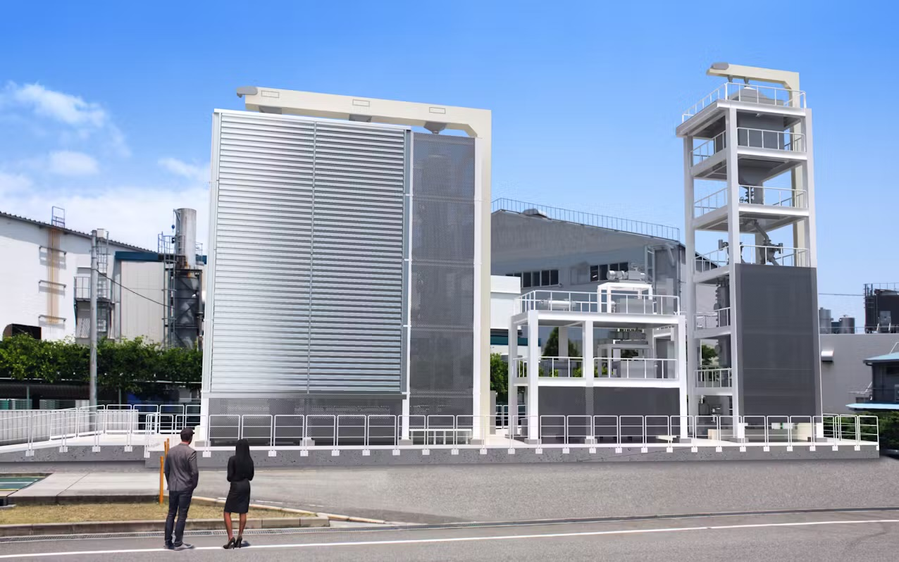 神戸工場に設置する実証設備のCGイメージ（出所：川崎重工業）