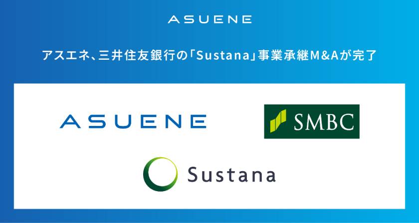 アスエネは三井住友銀のGHG排出量見える化クラウドサービスを事業継承・統合する(出所:アスエネ)