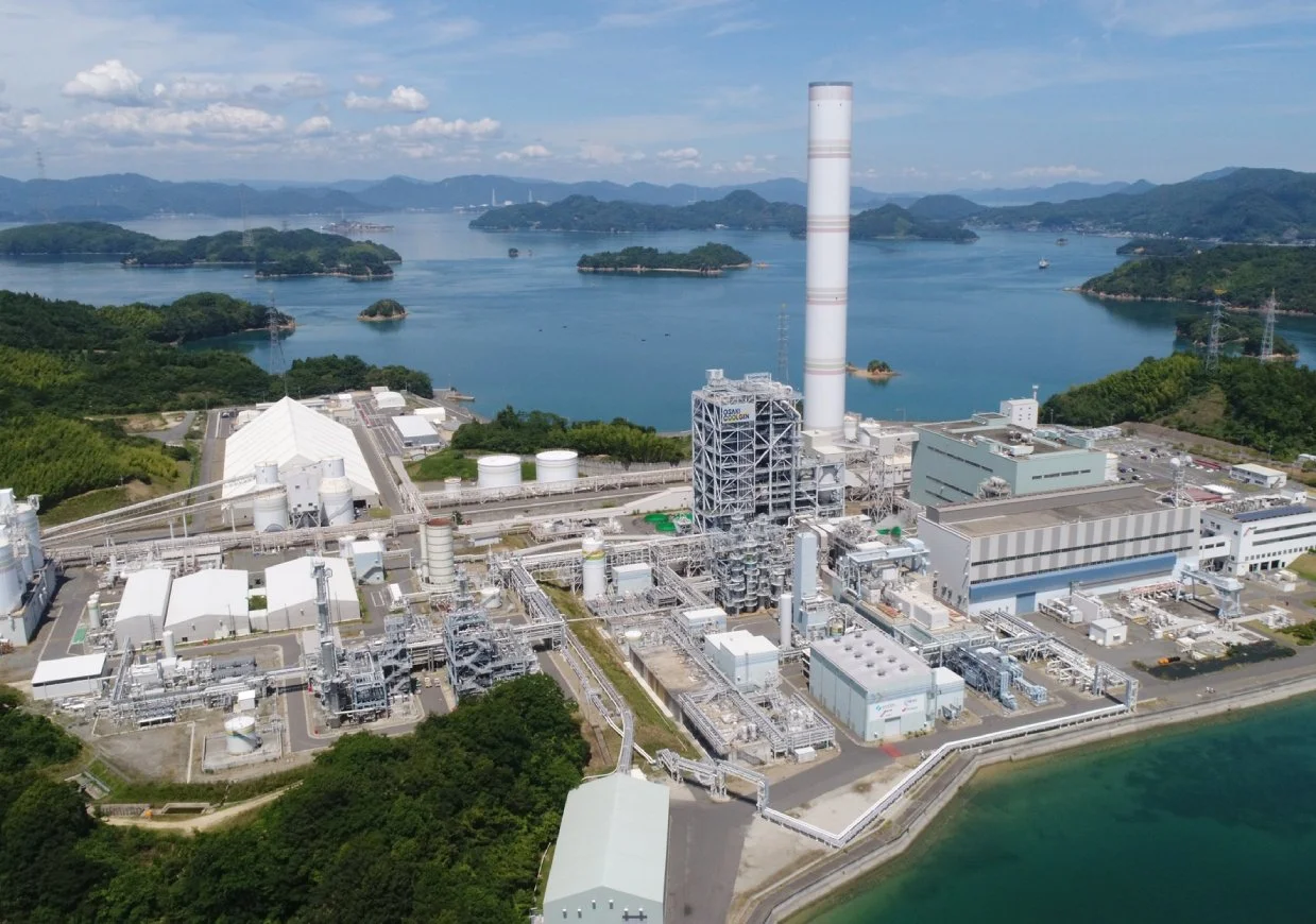 中国電力「大崎発電所」内の実証試験プラント全景(出所:大崎クールジェン)