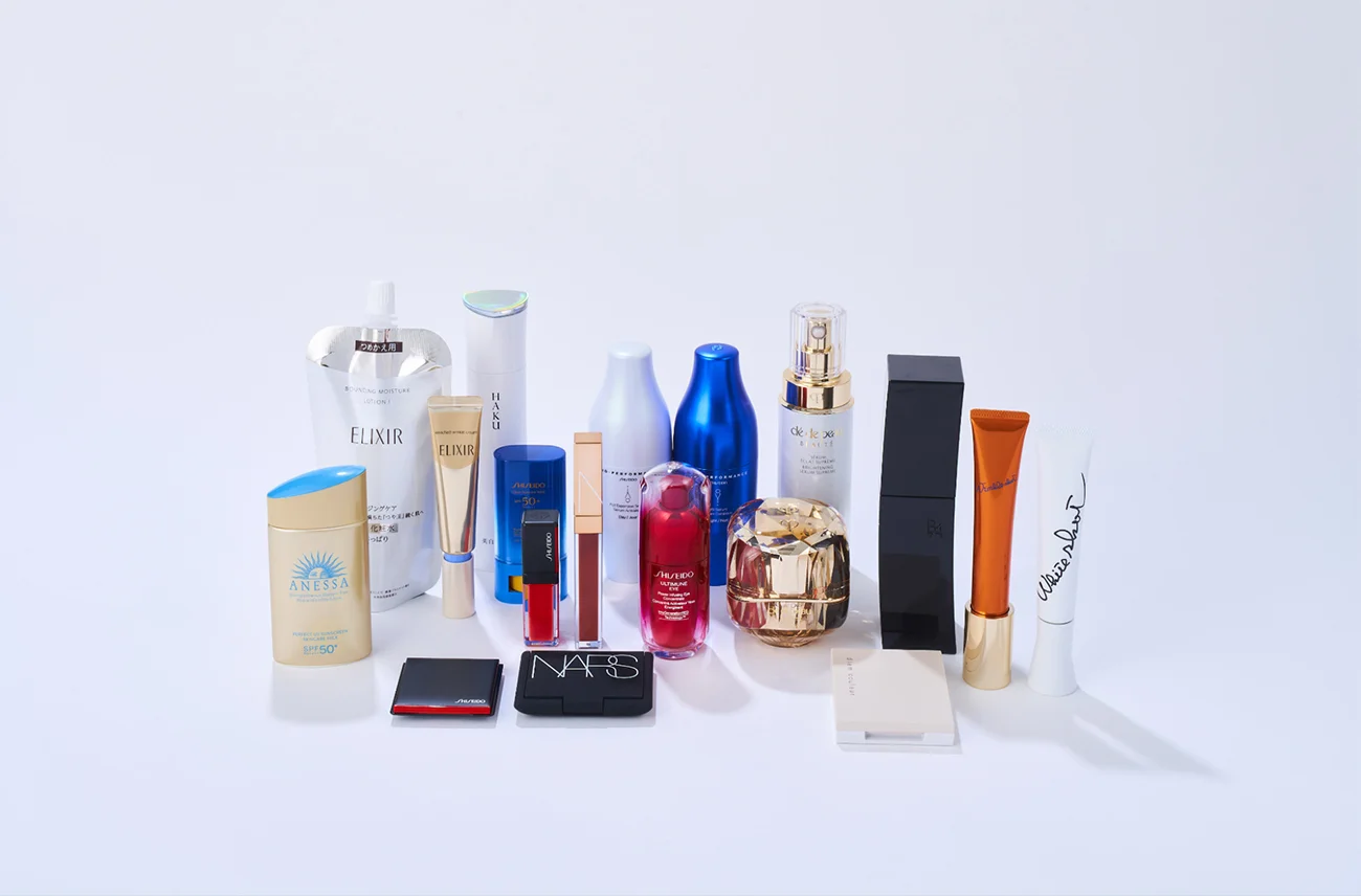 回収対象品の例（出所：資生堂）
