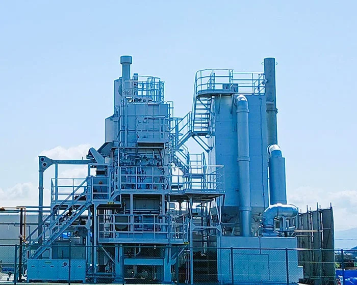 ホーマーコーポレーション本社工場に設置されたバイオマスボイラー(出所:ホーマーコーポレーション)